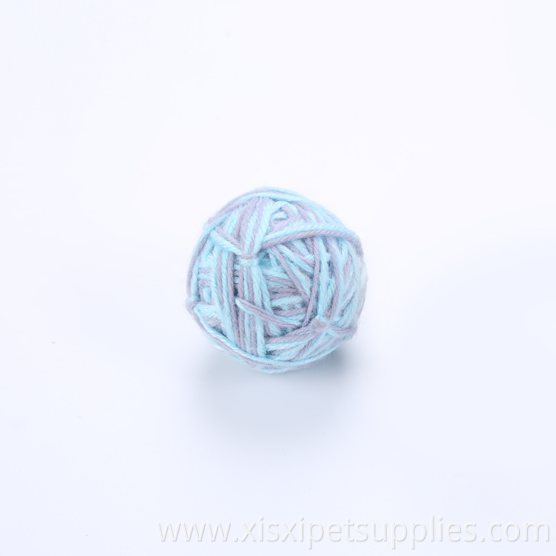 knitting yarn cat running ball toys pet toys for cat